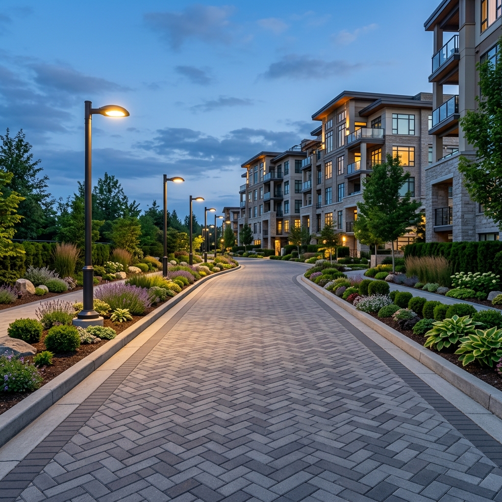 paver roads lighting