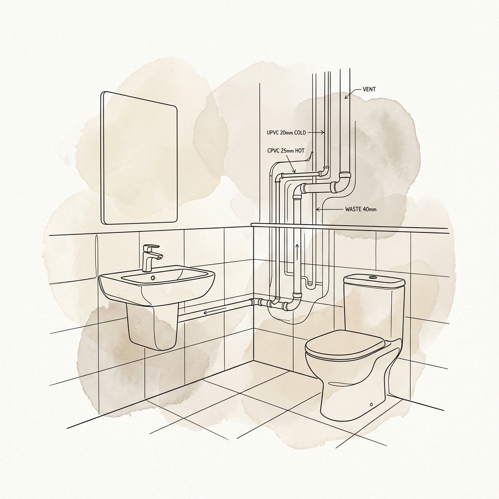 spec 02 bathroom upvc plumbing